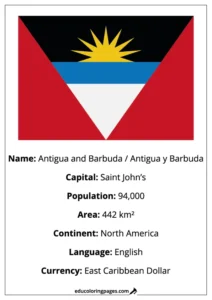 Antigua And Barbuda Flag Country Facts Educational