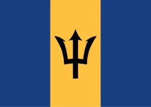 Barbados Flag Printable