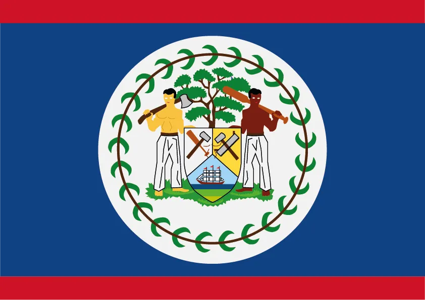 Belize Flag Printable