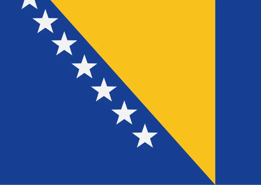 Bosnia And Herzegovina Flag Printable
