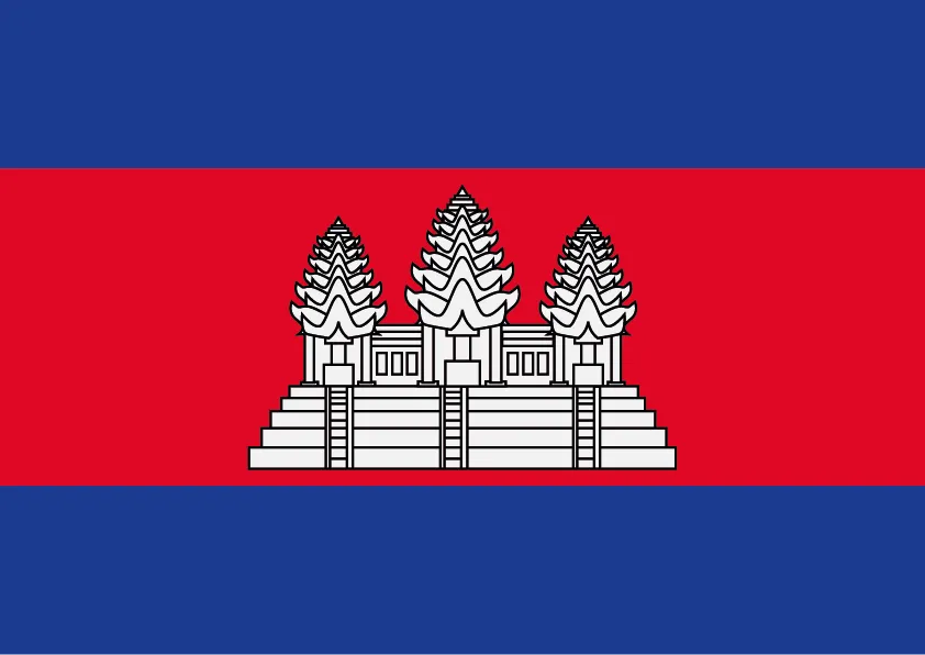 Cambodia Flag Printable