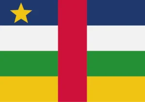 Central African Republic Flag Printable