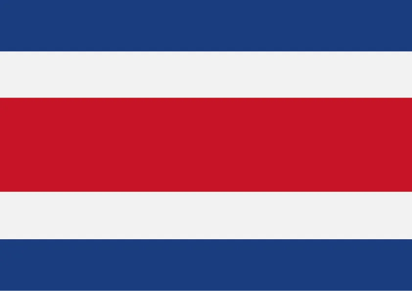 Costa Rica Flag Printable