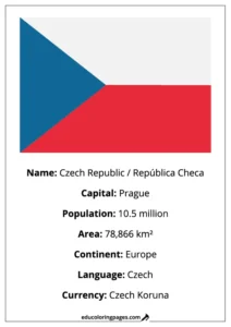 Czech Republic Flag Country Facts Educational