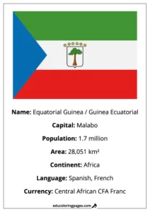 Equatorial Guinea Flag Country Facts Educational