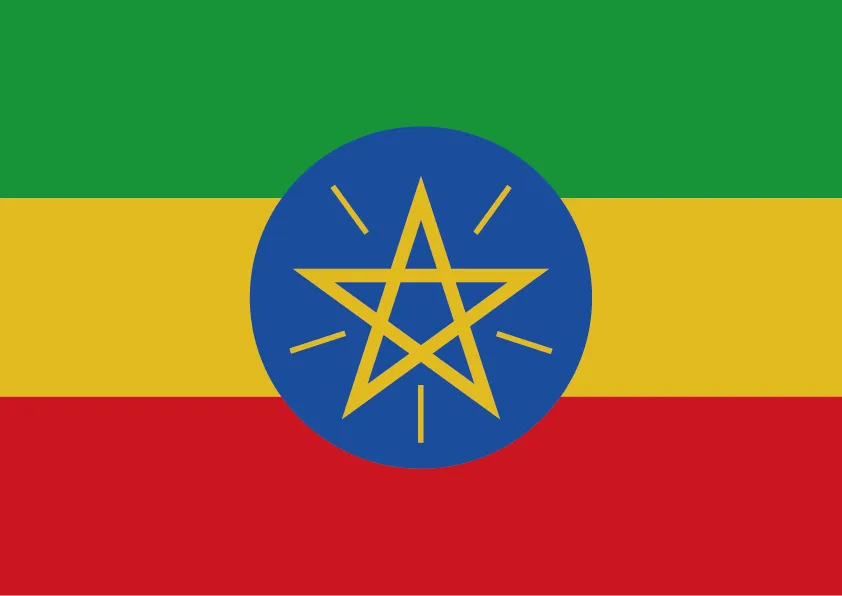 Ethiopia Flag Printable