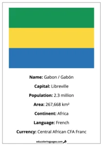 Gabon Flag Country Facts Educational