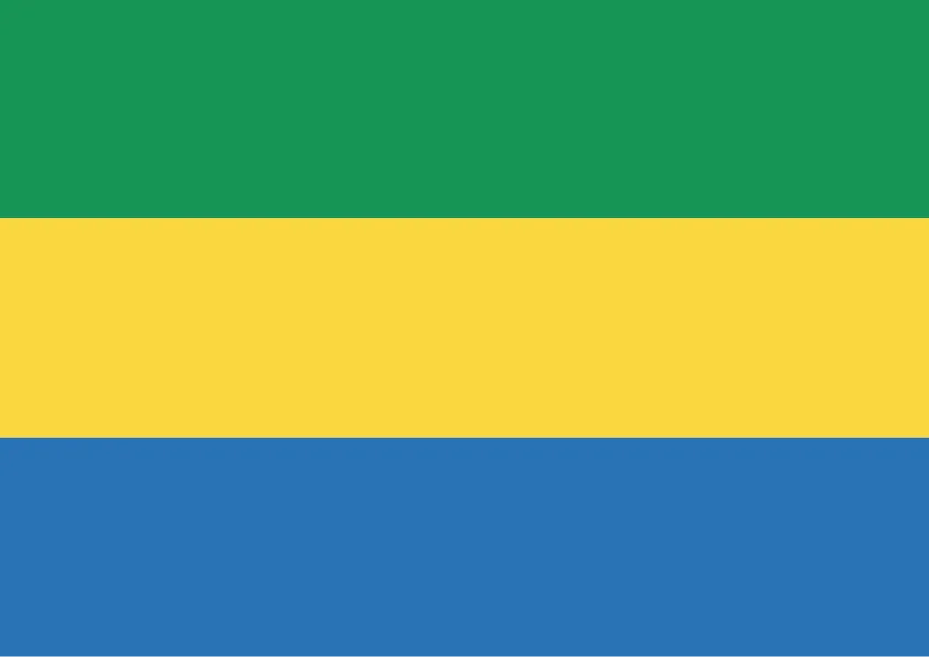 Gabon Flag Printable