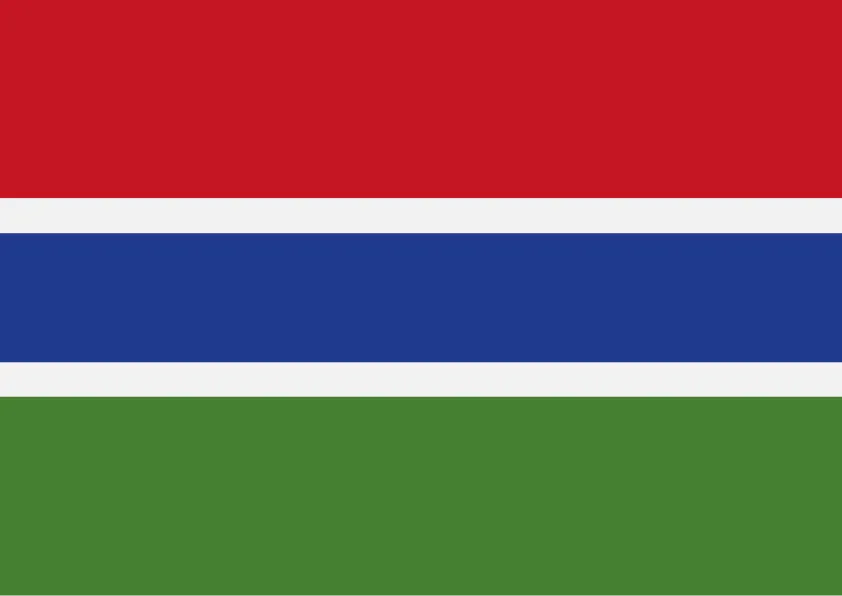 Gambia Flag Printable