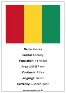 Guinea Flag Country Facts Educational
