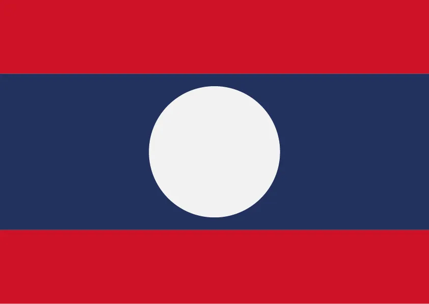 Laos Flag Printable