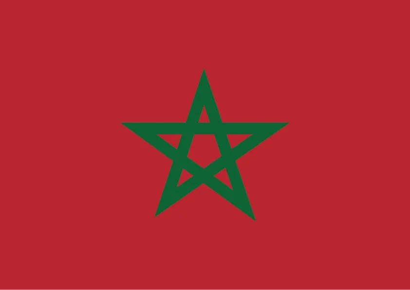 Morocco Flag Printable
