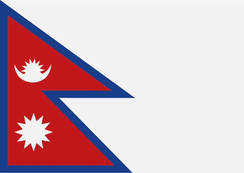 Nepal Flag Printable