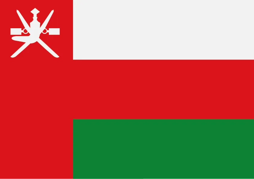 Oman Flag Printable