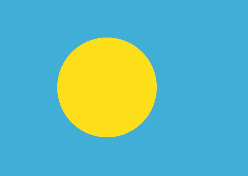Palau Flag Printable