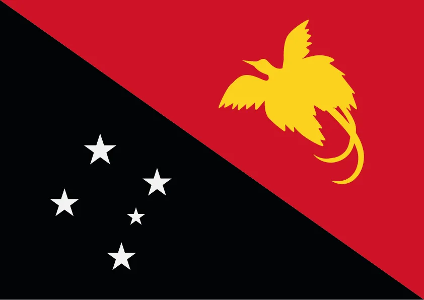 Papua New Guinea Flag Printable