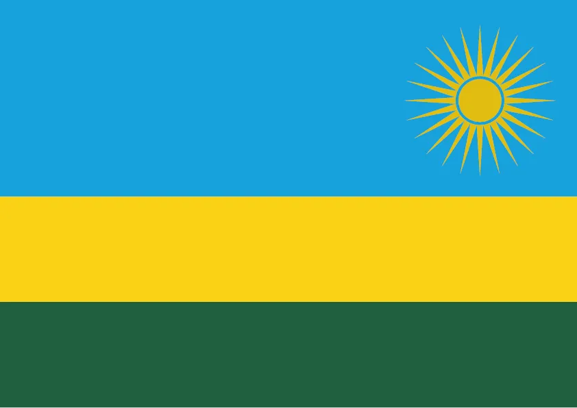 Rwanda Flag Printable