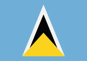 Saint Lucia Flag Printable