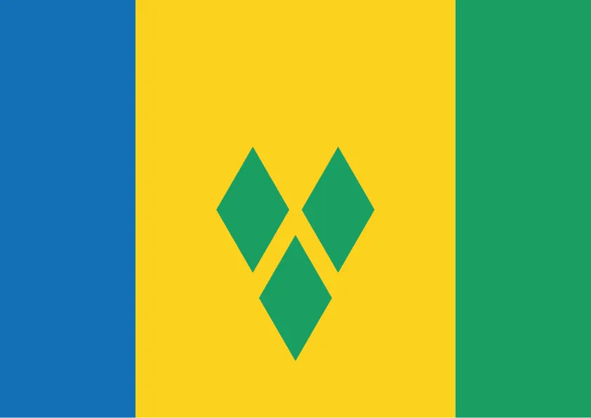 Saint Vincent Flag Printable