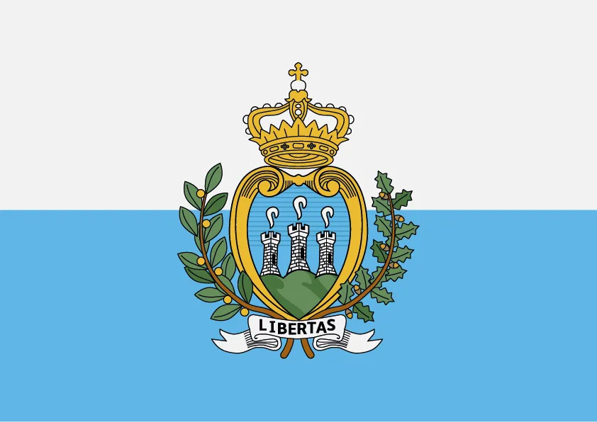 San Marino Flag Printable
