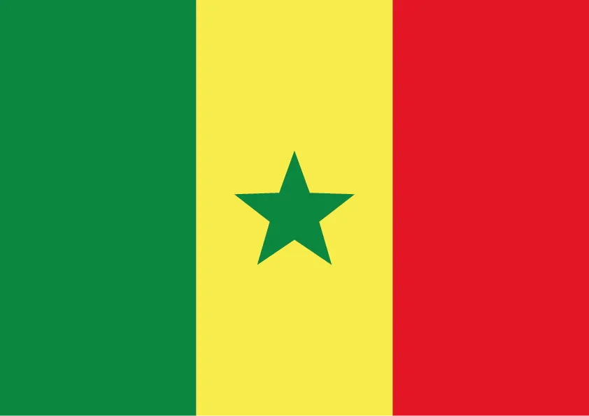 Senegal Flag Printable