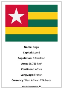 Togo Flag Country Facts Educational