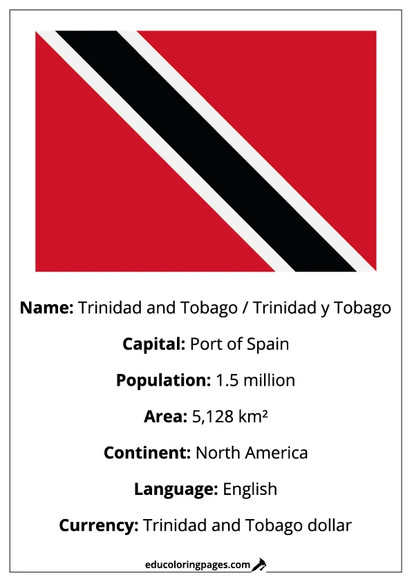Trinidad And Tobago Flag Country Facts Educational