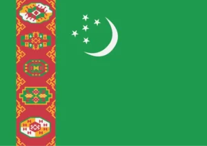 Turkmenistan Flag Printable
